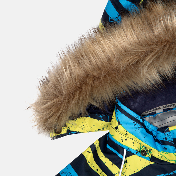 Дитячий зимовий комбінезон Huppa Wille 2, р.116, синій з принтом/темно-синій (36430220-43135-116) - Pampik - 5