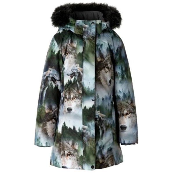 Парка Huppa Emmi, р.128, разноцветный с принтом (12890030-42299-128) - Pampik - 2