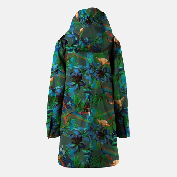 Пальто демісезонне Huppa Suule 1, р.128, зелений з принтом (12690104-44097-128) - Pampik - 2