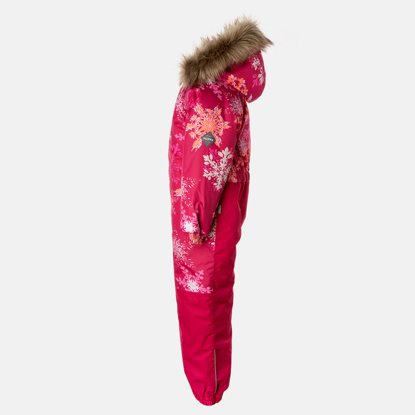 Дитячий зимовий комбінезон Huppa Wille, р.116, фуксія з принтом/фуксія (36430030-44163-116) - Pampik - 3
