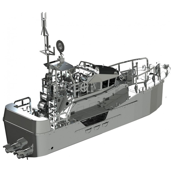 Колекційна модель-конструктор Metal Time Guardian of the Coasts Катер берегової охорони механічний (MT018) - Pampik - 5