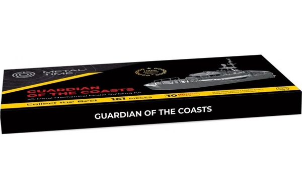 Колекційна модель-конструктор Metal Time Guardian of the Coasts Катер берегової охорони механічний (MT018) - Pampik - 10