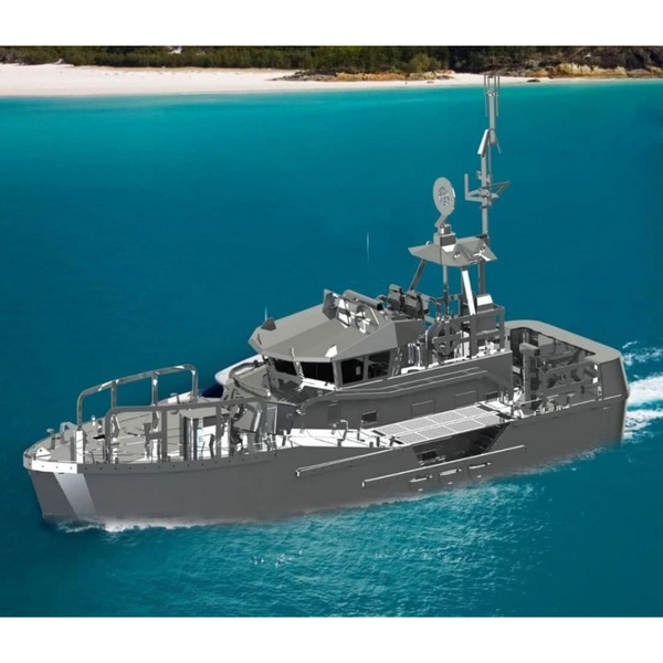 Колекційна модель-конструктор Metal Time Guardian of the Coasts Катер берегової охорони механічний (MT018) - Pampik - 6