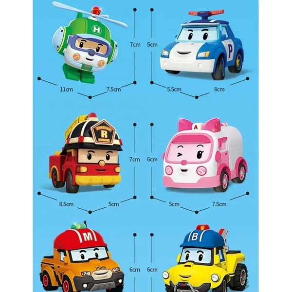 Ігровий набір Robocar Poli Рятівники Делюкс, 6 шт. (ZR-914) - Pampik - 2