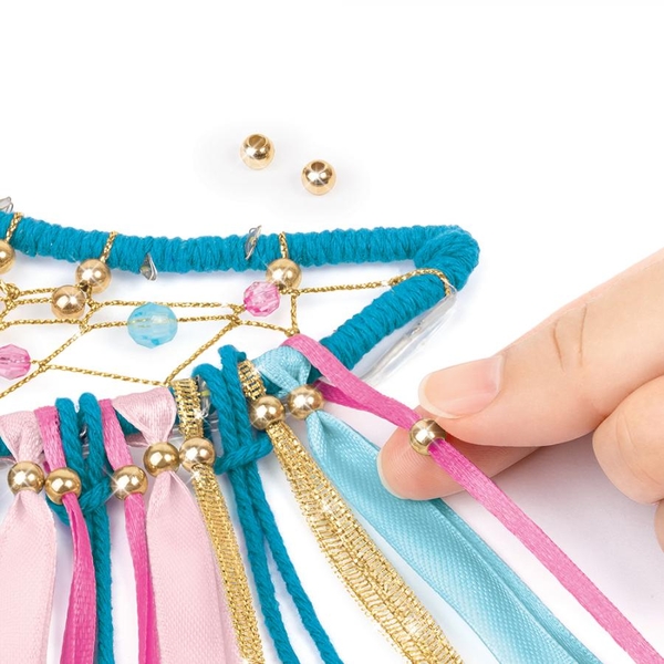 Набор для создания амулета Make it Real Ловец снов с подсветкой, голубой (MR1424) - Pampik - 5