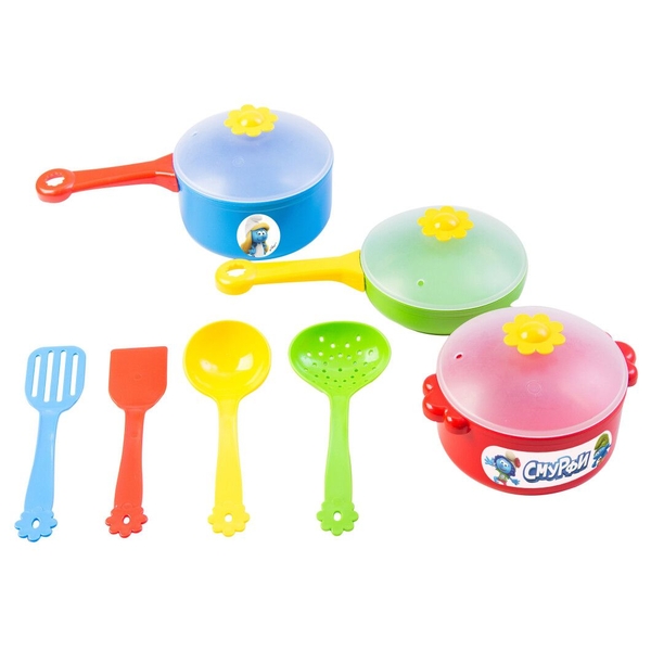 Набір столового посуду Tigres Смурфи, 10 предметів (40076) - Pampik