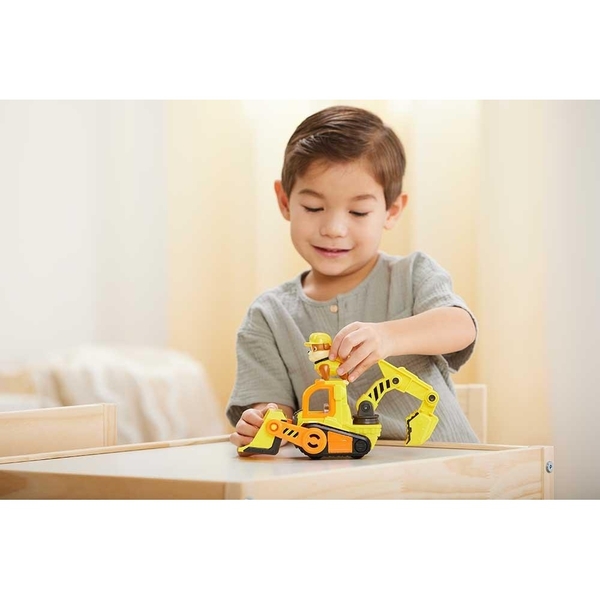 Игровой набор Spin Master Rubble&Crew Кремез и команда: Базовый строительный автомобиль с фигуркой Крепыша (SM28500/6066511) - Pampik - 11