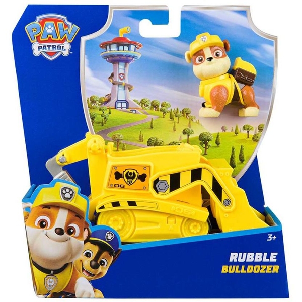 Игровой набор Spin Master Paw Patrol Базовый спасательный автомобиль с водителем Крепыш (SM97237/6071214) - Pampik