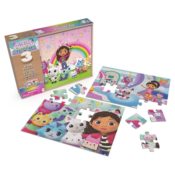 Пазл Spin Master 3 в 1 Ляльковий будиночок Габбі, 72 деталі (SM33638/6066549) - Pampik - 6