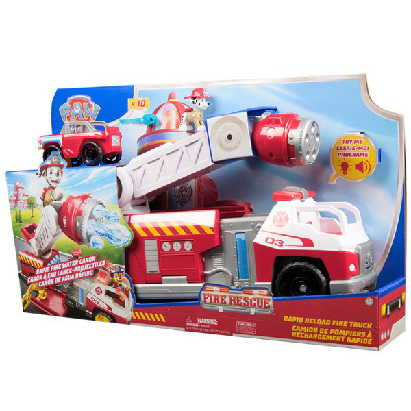 Большой пожарный автомобиль делюкс Spin Master Щенячий патруль Пожарная спасательная миссия, со светом и звуком (SM97239/6072600) - Pampik - 7