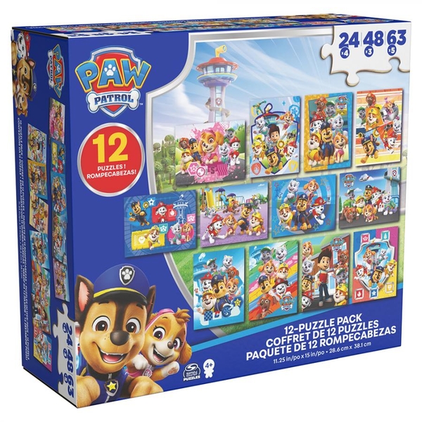 Набор пазлов 12 в 1 Spin Master Щенячий патруль (SM33649/6073382) - Pampik