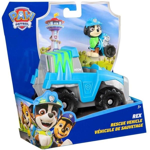 Игровой набор Spin Master Paw Patrol Базовый спасательный автомобиль с водителем Рекс (SM97237/6071216) - Pampik - 2