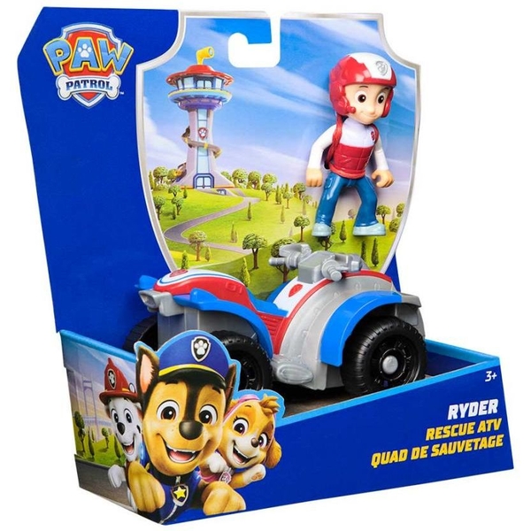 Игровой набор Spin Master Paw Patrol Базовый спасательный автомобиль с водителем Райдер (SM97237/6071212) - Pampik - 2