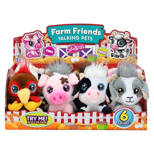 Мягкая игрушка CuteKins Животные на ферме Козлёнок, 12 см (FV35056-3) - Pampik - 2