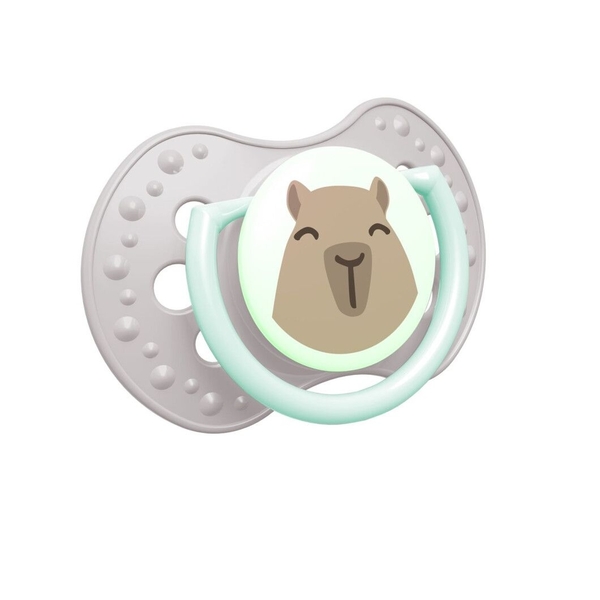 Пустышка силиконовая Lovi CapiChill, динамическая, 6-18 мес, 2 шт., голубой (22/933boy) - Pampik - 3