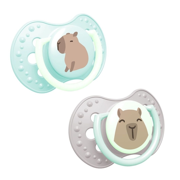 Пустышка силиконовая Lovi CapiChill, динамическая, 18+ мес, 2 шт., голубой (22/934boy) - Pampik