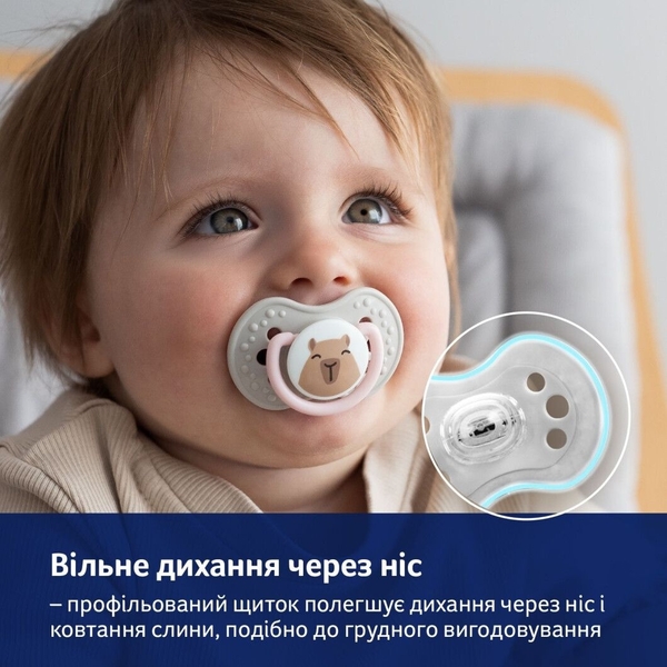 Пустышка силиконовая Lovi CapiChill, динамическая, 6-18 мес, 2 шт., голубой (22/933boy) - Pampik - 9