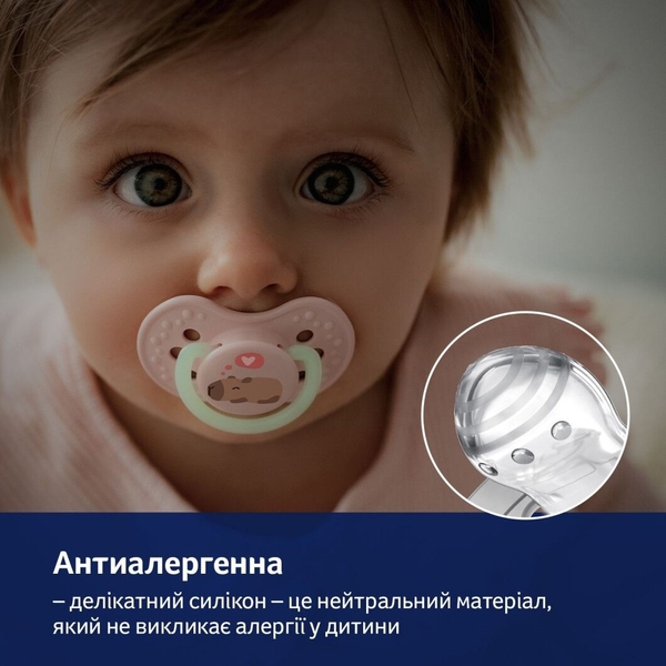 Пустышка силиконовая Lovi CapiChill, динамическая, 6-18 мес, 2 шт., розовый (22/933girl) - Pampik - 13