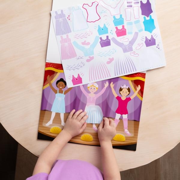 Набор многоразовых наклеек Melissa & Doug Одень куклу (SM93209/6829) - Pampik - 4