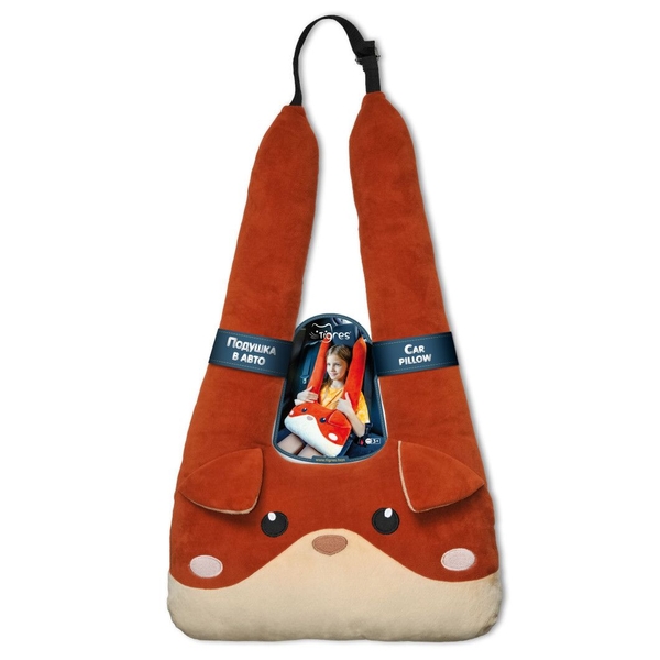 Подушка для детей в авто Tigres Лис, 70 см (ПД-0475) - Pampik
