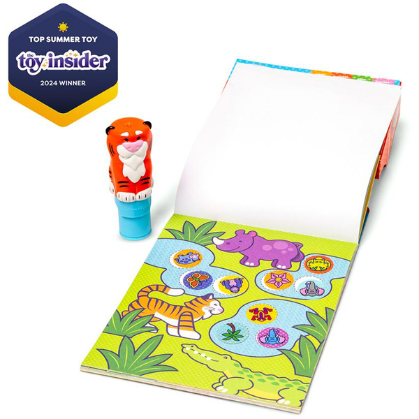 Набір з блокноту та штампу з наліпками Melissa & Doug Sticker WOW! Тигреня (SM93205/6074897) - Pampik - 2