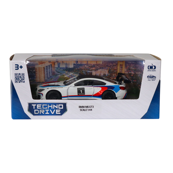 Автомодель TechnoDrive BMW M6 GT3, белый (250408) - Pampik - 11