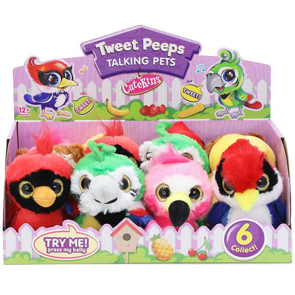 Мягкая игрушка Cutekins Шумные птенцы Совенок, 12 см (FV35041-1) - Pampik - 4