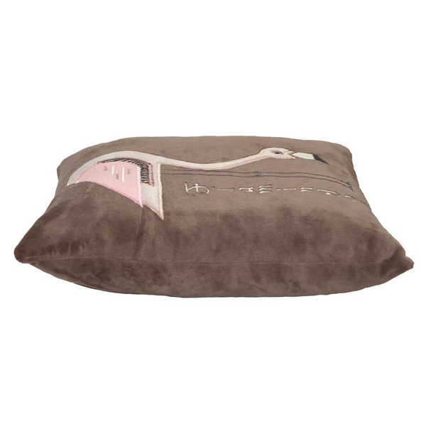 Подушка декоративная Tigres Flamingo Birds, 33х33 см (ПД-0493) - Pampik - 2