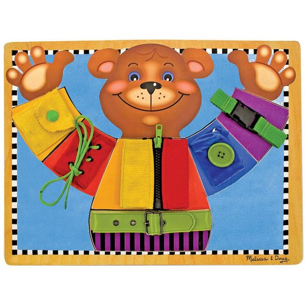Бизиборд Melissa & Doug Деревянная доска с застежками (SM93464/6075184) - Pampik - 2