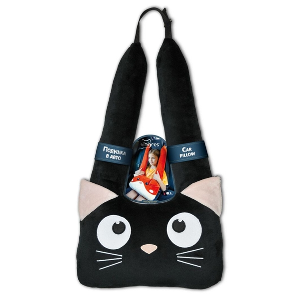 Подушка для дітей в авто Tigres Котик, 70 см (ПД-0477) - Pampik