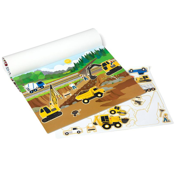 Набор многоразовых наклеек Melissa & Doug Транспорт (SM93209/6812) - Pampik - 4