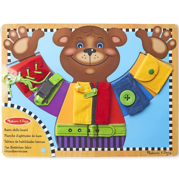 Бизиборд Melissa & Doug Деревянная доска с застежками (SM93464/6075184) - Pampik