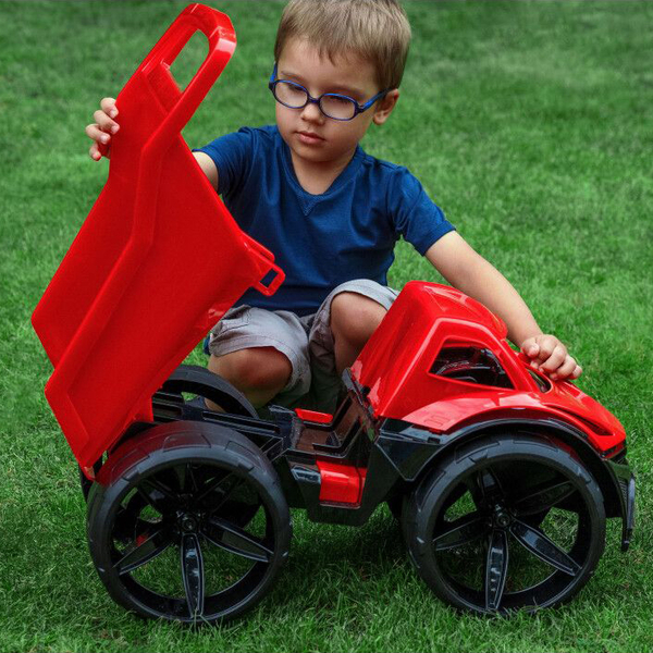 Самосвал Wader Maximus, 59 см, красный (64000) - Pampik - 5