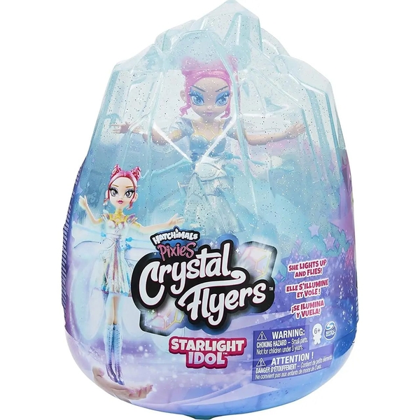 Летающая сказочная фея Пикси Hatchimals FlyingPixie CrystalPopStar, голубая (SM19184/2081) - Pampik - 5