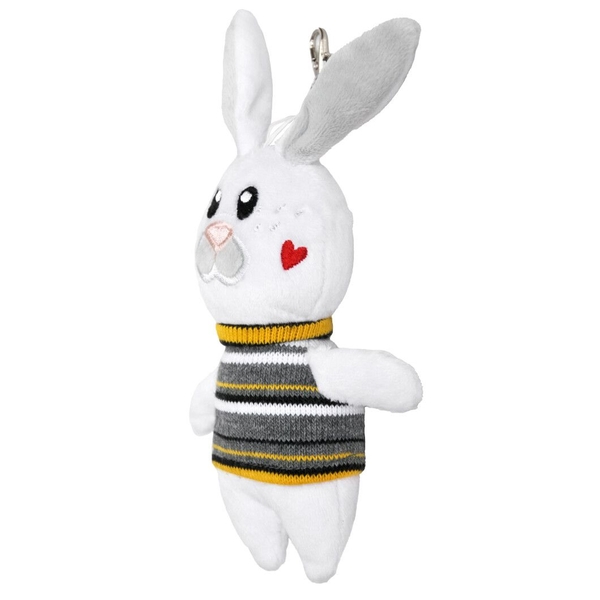 М'яка іграшка-брелок Tigres Зайчик Марк, 15 см (ІГ-0273) - Pampik - 2