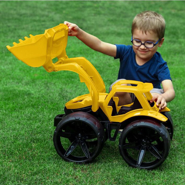 Бульдозер Wader Maximus, 68 см, жовтий (64530) - Pampik - 5