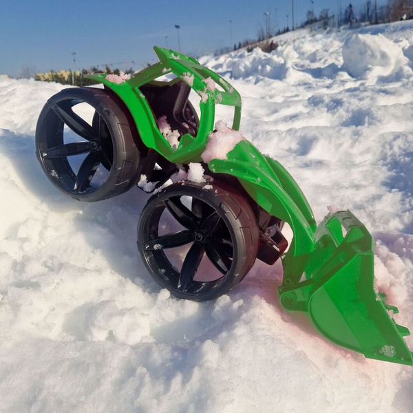 Бульдозер Wader Maximus, 68 см, зеленый (64510) - Pampik - 8