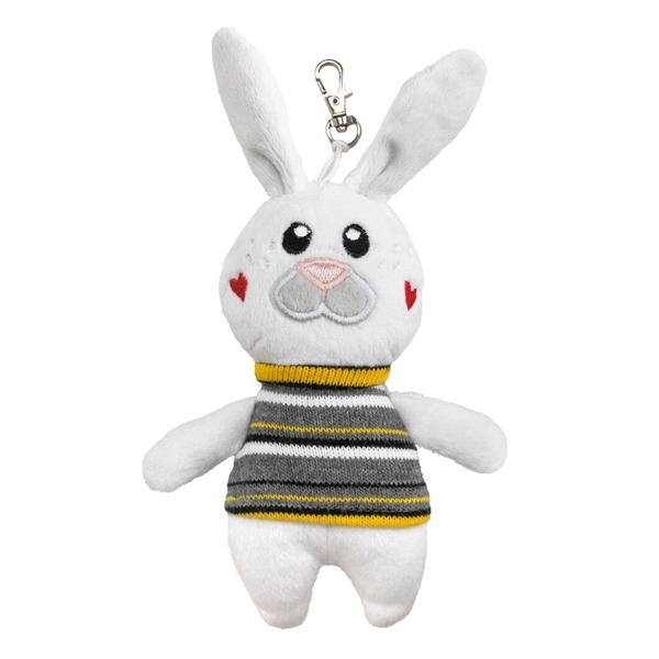 М'яка іграшка-брелок Tigres Зайчик Марк, 15 см (ІГ-0273) - Pampik