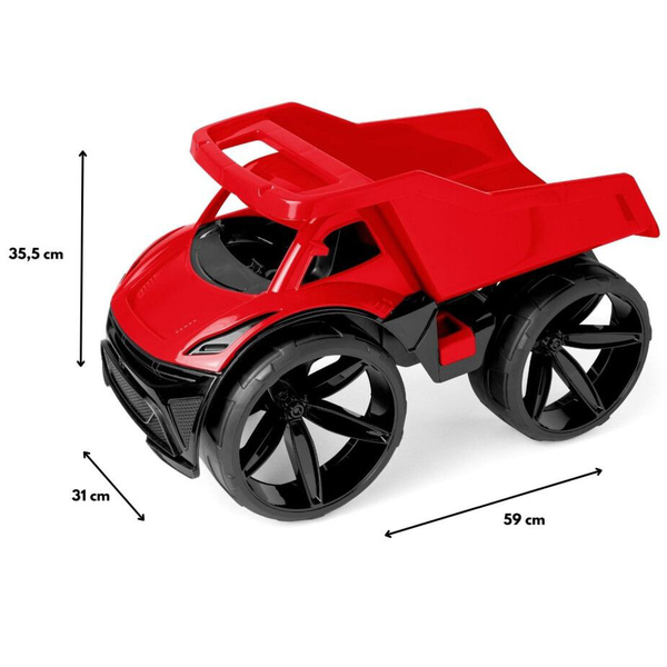 Самосвал Wader Maximus, 59 см, красный (64000) - Pampik - 2