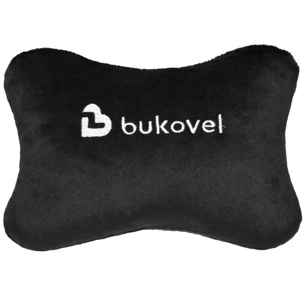 Підголовник-подушка Tigres Буковель, 24х15 см, чорний (ПД-0498) - Pampik