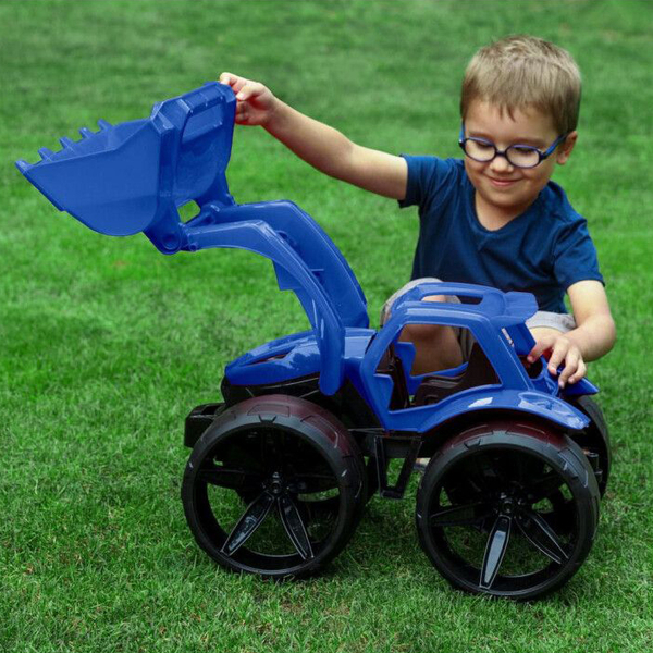 Бульдозер Wader Maximus, 68 см, синий (64520) - Pampik - 5