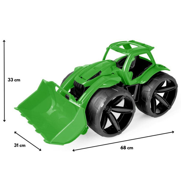 Бульдозер Wader Maximus, 68 см, зеленый (64510) - Pampik - 4