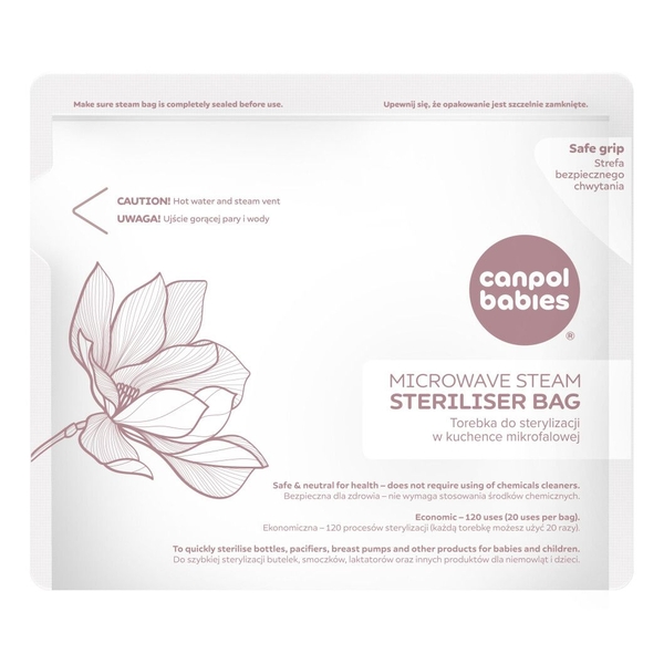Пакети для стерилізації в мікрохвильовці Canpol babies (70/002) - Pampik