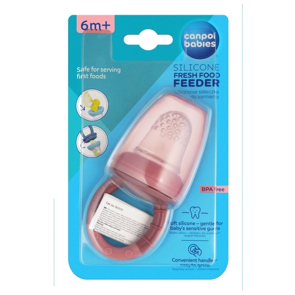 Ніблер Canpol babies силіконовий для годування, рожевий (56/010_pin) - Pampik - 4