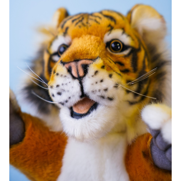 М'яка іграшка на руку Hansa Puppet Тигр, 31 см (4039) - Pampik - 6