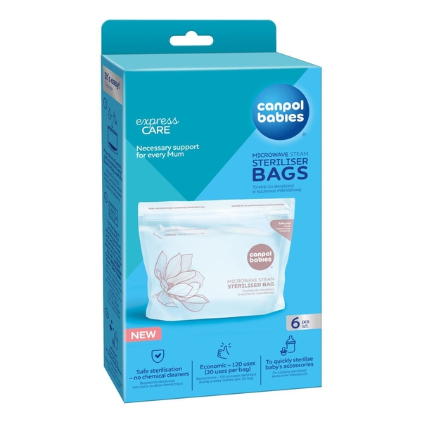 Пакети для стерилізації в мікрохвильовці Canpol babies (70/002) - Pampik - 5