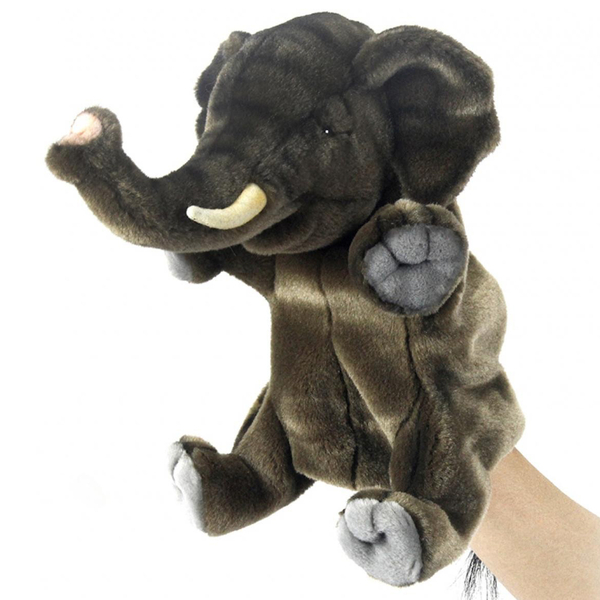 М'яка іграшка на руку Hansa Puppet Слон, 24 см (4040) - Pampik