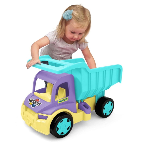Грузовик-самосвал Wader Gigant, 55 см, бирюзовый с фиолетовым (65023) - Pampik - 5