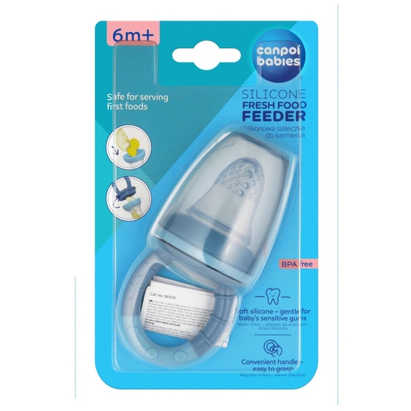 Ніблер Canpol babies силіконовий для годування, блакитний (56/010_blu2) - Pampik - 4