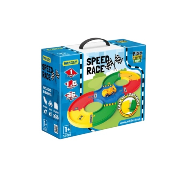 Игровой набор Wader Play Tracks Basic Скоростная гонка (53001) - Pampik